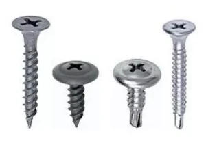 Tipos de Tornillos de Gypsum o Drywall
