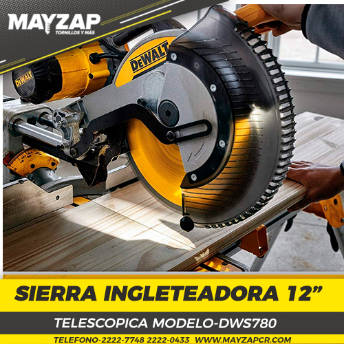 Sierra Ingletadora Telescopica Dewalt 12p 305mm Dws780 - $ 53.287