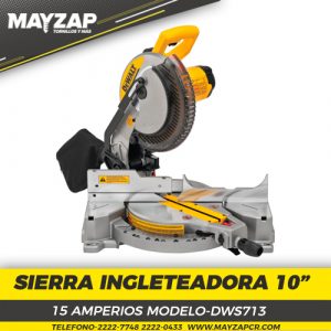 SIERRA INGLETADORA DEWALT DW713  10 PULGADAS  15 AMPERIOS