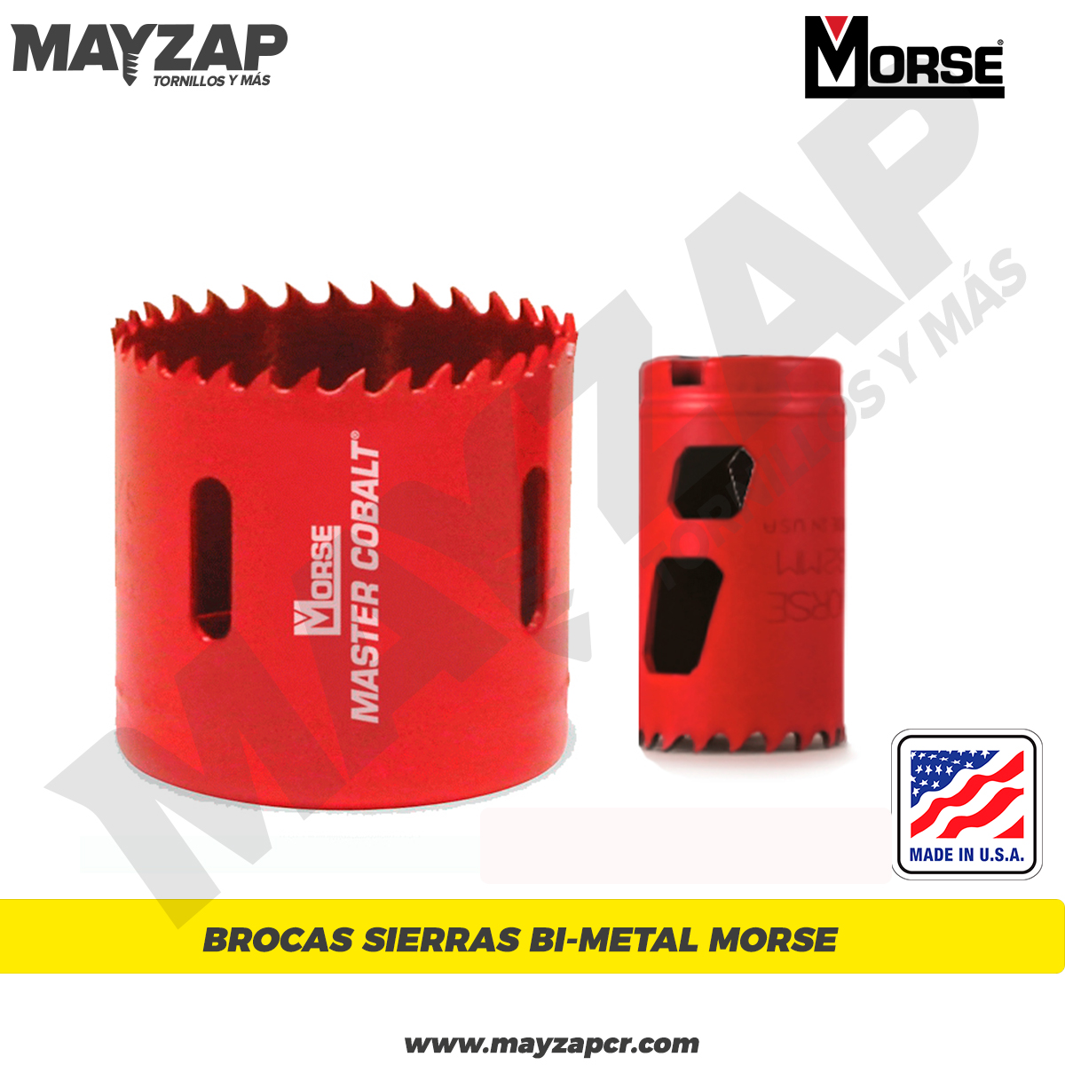 Broca Sierra para Madera y Metal Morse - Mayzap Tornillos y