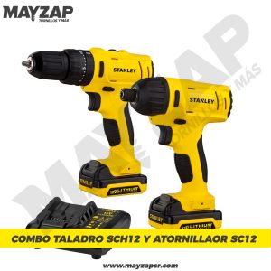 Combo Taladro y Atornillador Stanley 12v