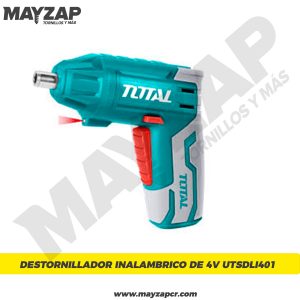 Destornillador Inalámbrico Total de 4v. UTSDLI0401