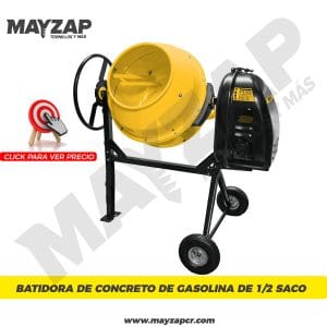 Batidora de Concreto de 1/2 Saco Pretul