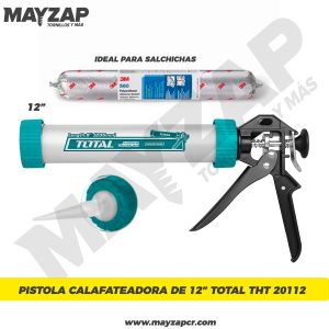 PISTOLA CALAFATEADORA DE 12" TOTAL THT 20112