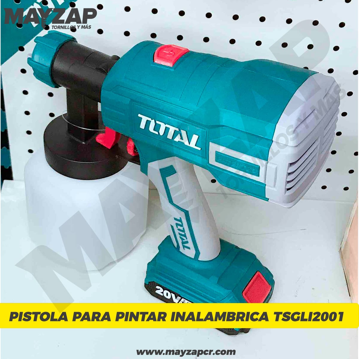 Pistola para Pintar Inalambrica Total TSGLI2001 - Mayzap Tornillos y  Herramientas