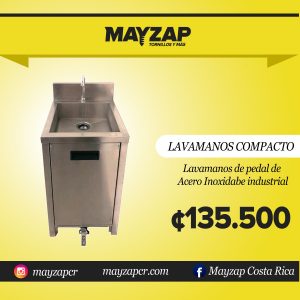 lavamanos compacto Acero inoxidable industrial