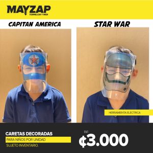 caretas de protección para niños