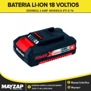 BATERIA EINHEEL 18V DE 2 AMPERIOS LITION
