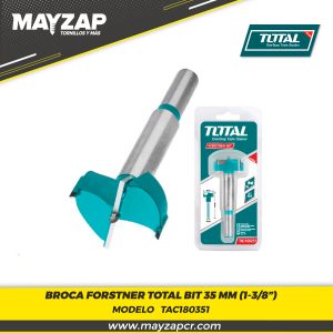 Broca Forstner conocida como broca bisagra escondida de 35 mm tac180351