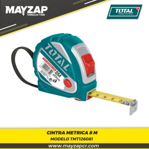 Cinta Métrica 8 metros TOTAL TMT126081