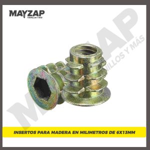 INSERTOS PARA MADERA COSTA RICA ROSCA INTERNA Y EXTERNA