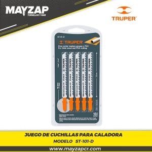 Cuchilla Para Caladora TRUPE ST-101-D- TIPO ZANCO T-75MM-PARA CORTAR MADERA GRUESA Y PVC- EL MATERIA QUE ESTA HECHA LA CUHILLA ES METAL