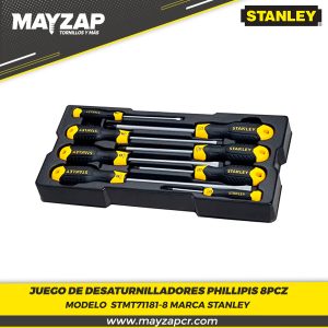 Juegos de Destornilladores Phillipis 8 PCZ STMT71181-8 MARCA STANLEY
