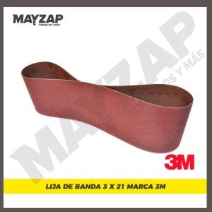 Lija de Banda 3 x 21 Para Madera Grano 60 3M