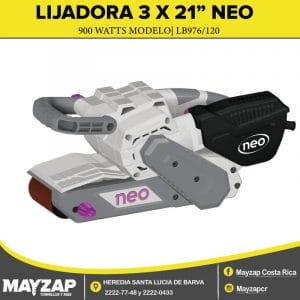 Lijadora de banda NEO 3 X 21" MODELO LB 976/120 - 900 WATTS - 120V