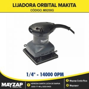 LIJADORA ORBITAL MAKITA DE 4-1/2" MODELO M9200G