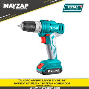 Taladro Atornillador Inalámbrico Total UTDLI1221 12v