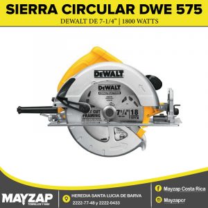 SIERRA CIRCULAR PATIN DEWALT DE 7 MODELO DWE 575