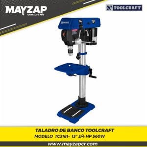 TALADRO DE BANCO TOOLCRAFT DE 13" 3/4 HP 560W TC3181