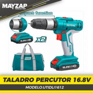 TALADRO INALAMBRICO TOTAL 16.8V MODELO UTIDLI1612