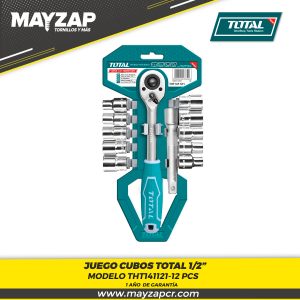 Juego Cubos 1/2" 12PCS TOTAL TOOLS THT141121