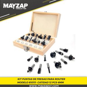 Fresas para Router 12pcs 610111
