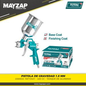 PISTOLA PARA PINTAR DE GRAVEDAD 1.5 TOTAL TAT10401