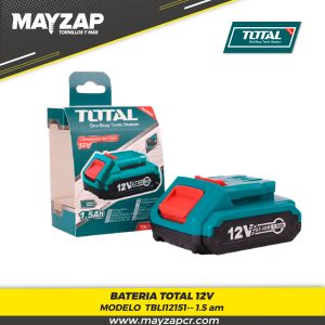 bateria de 12 voltios total de 1.5 amperios modelo tbli12151