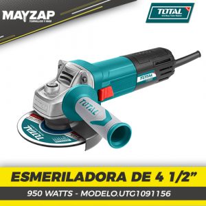 ESMERILADORA ANGULAR TOTAL 4 1/2" UTG1091156 DE 950 WATTS