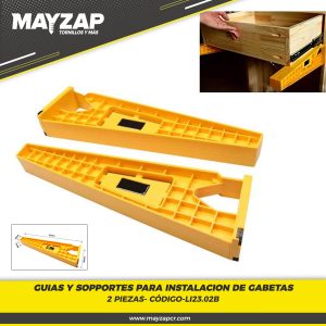 SOPORTES Y GUIAS DE INTALACION DE GABETAS