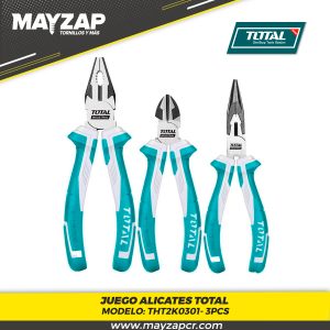 Juego alicates total 3pcs tht2k0301