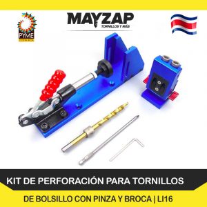KIT DE PERFORACIÓN PARA TORNILLOS DE BOLSILLO TIPO KREG K4 POCKET HOLEJIG SYSTEM