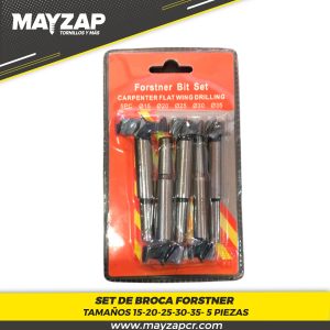 Brocas Forstner 5 Piezas