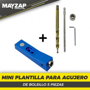 MINI PLANTILLA PARA AGUJERO DE BOLSILLO DE 5 PCZ