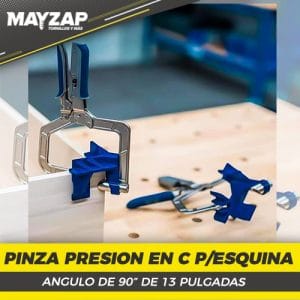 Abrazadera para prensar en ángulo recto de 90 grados regulable,