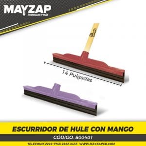 ESCURRIDOR DE HULE O JALADOR DE 14 PULGADAS