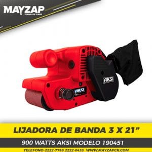 LIJADORA DE BANDA 3X21" MARCA AKSI 900 WATTS