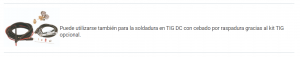 accesorios tig para telwin