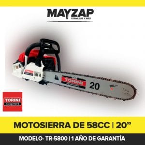 MOTOSIERRA GASOLINA TORINI 20 PULGADAS 58CC