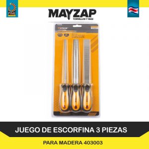 JUEGO DE LIMAS ESCORFINAS DE 8 PULGADAS