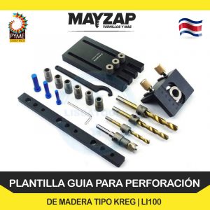 PLANTILLA GUIA DE PERFORACIONES EN MADERA TIPO KREG
