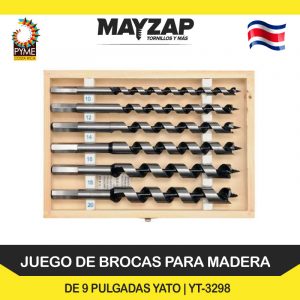 BROCAS PARA MADERA LARGAS SET DE 6 PIEZAS YATO YT-3298