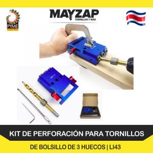 GUIA DE PERFORACION PARA TORNILLOS DE BOLSILLO DE 3 HUECOS
