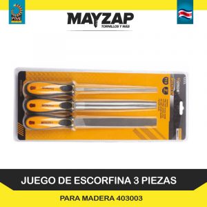JUEGO DE LIMAS ESCORFINAS DE 8 PULGADAS
