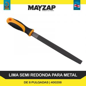 LIMA SEMI REDONDA PARA METAL DE 8 PULGADAS 400208