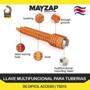LLAVE MULTIFUNCIONAL PARA TUBERIAS DE DIFICIL ACCESO