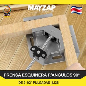 PRENSA ESQUINERA METALICA PARA ANGULOS DE 90° DE 2-1/2 PULGADAS