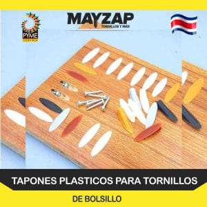 TAPONES DE COLORES PARA AGUJEROS DE TORNILLOS DE BOLSILLO DE COLORES