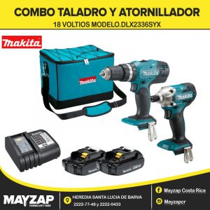 COMBO TALADRO Y ATORNILLADOR MAKITA 18V MODELO DLX2336SYX
