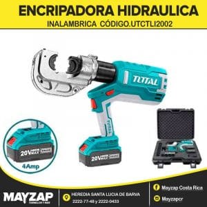 PONCHADORA HIDRAULICA O ENCRIPADORA INALMBRICA DE 20V TOTAL UTCTLI2002